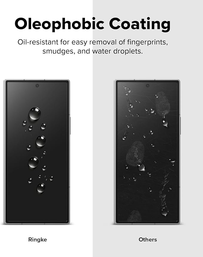 Ringke Cover Display Easy Slide [Super Easy to Install] Compatible with Samsung Galaxy Z Fold 7 Screen Protector for the Outer Display Case Friendly Shatterproof Front Tempered Glass - 2 Pack