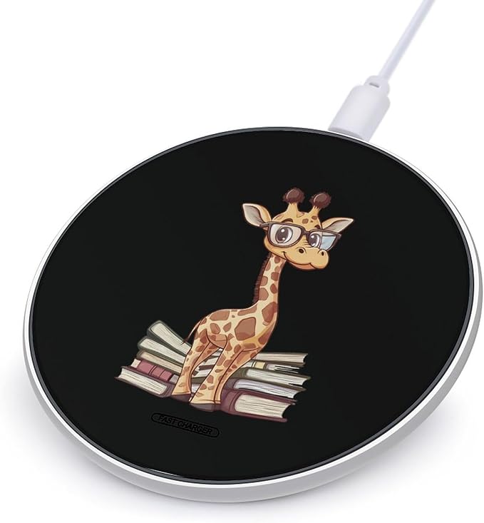 Giraffe Books Wireless Charger Anti-Slip Wireless Charging Pad Slim Charger Mat for Men Women