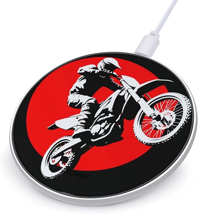Dirt Motorcycle Mountain Bike Phone Charger Magnetic Charging Pad Anti-Slip with USB Cable