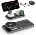 3-in-1 Charging Station for Apple DevicesQI2.2 25W Ultra-Fast Magnetic Wireless Charger StandCompatible with MagSafeFoldable Travel Charger for iPhone Air/17/16/15/14/13/12Apple WatchAirPods