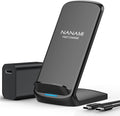 NANAMI Fast Wireless Charger 10W Max Wireless Charging Stand with PD20W Adapter Charger Compatible for iPhone 17/17 Air/17 Pro/17 Pro Max/16/15/14/13/12Samsung Galaxy S26/S25/S24/S23/S22/S21/Note 20