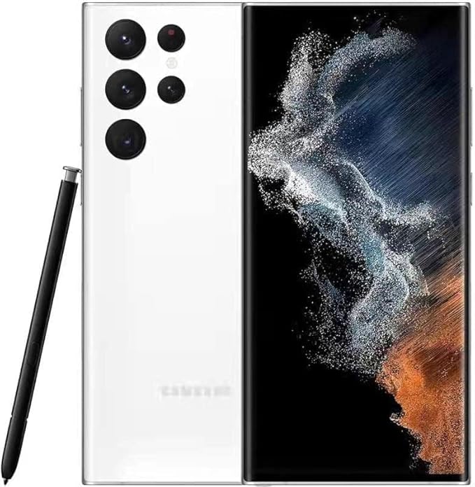 S22 Ultra S Pen Replacement Compatible with Samsung Galaxy S22 Ultra All VersionsS22 Ultra Stylus Pen (WithBluetooth) Slim 0.7mm Pen Tip 4096 Pressure Levels with 5pcs Tips (White)