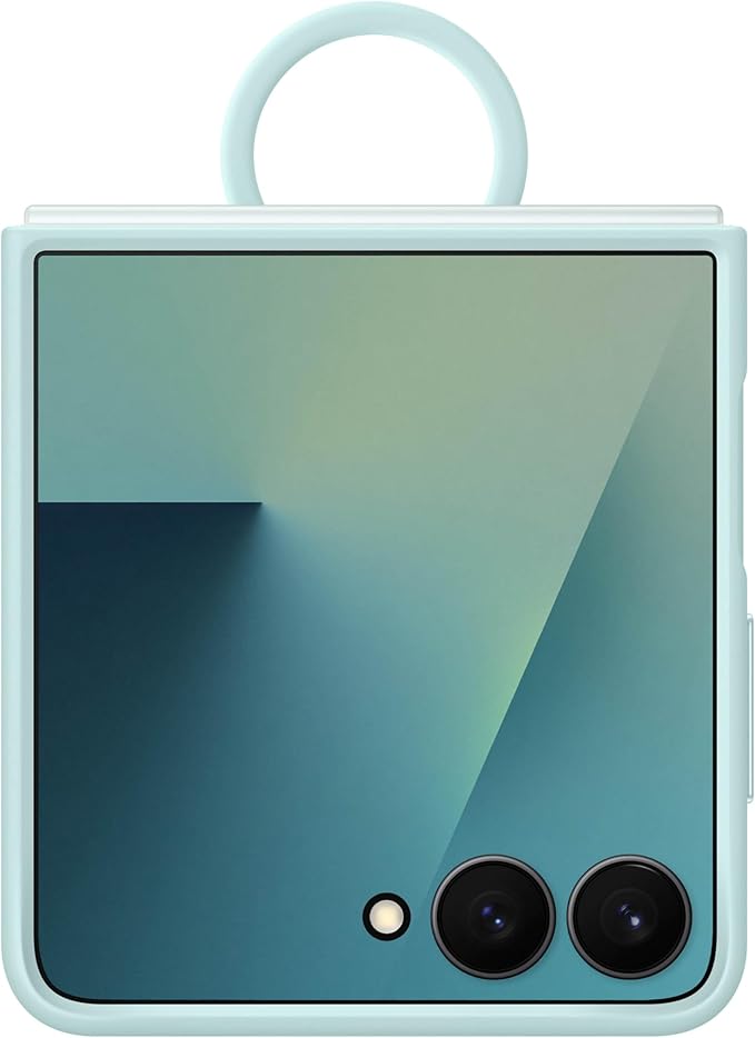 Samsung Galaxy Z Flip7 Official Ring Phone Case Silicone Easy to Carry Soft Sleek US Version Mint