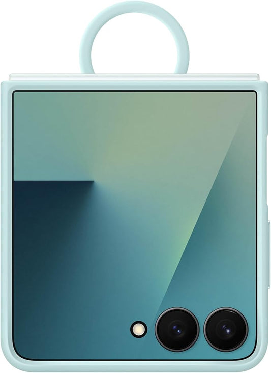 Samsung Galaxy Z Flip7 Official Ring Phone Case Silicone Easy to Carry Soft Sleek US Version Mint