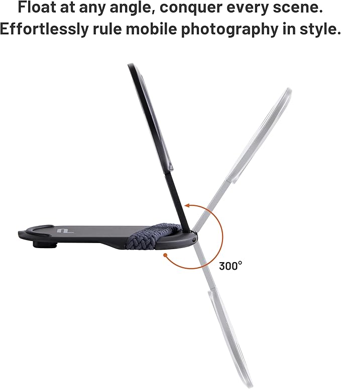 PGYTECH MagFlex Phone Stand N52 Aluminum Alloy Magsafe Phone Photography Grip Fit for iPhone 17/16/15/14/13 Series with Magnetic Ring for Android