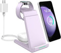 Wireless Charger for Samsung - NANAMI 3 in 1 Charging Station for Multiple DevicesFast Charger Stand Dock for Galaxy S26 S25 S24 S23 Ultra S22 S21 Z Flip FoldGalaxy Watch 5/5 Pro/4/3Galaxy Buds Pro