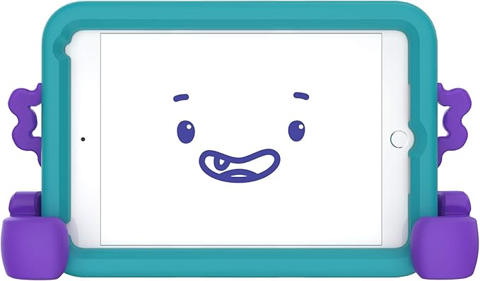 Speck Products Case-E Fits iPad mini 4 Case (2019) Case for Kids Aquamarine Teal/Berrybold Purple
