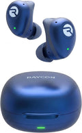 Raycon Fitness Bluetooth Wireless Earbuds + Microphone with Active Noise Canceling Sweat &amp Water-Resistant Earphones Running Headphones Ear Buds Wireless Bluetooth 56 Hours Playtime (Blue)