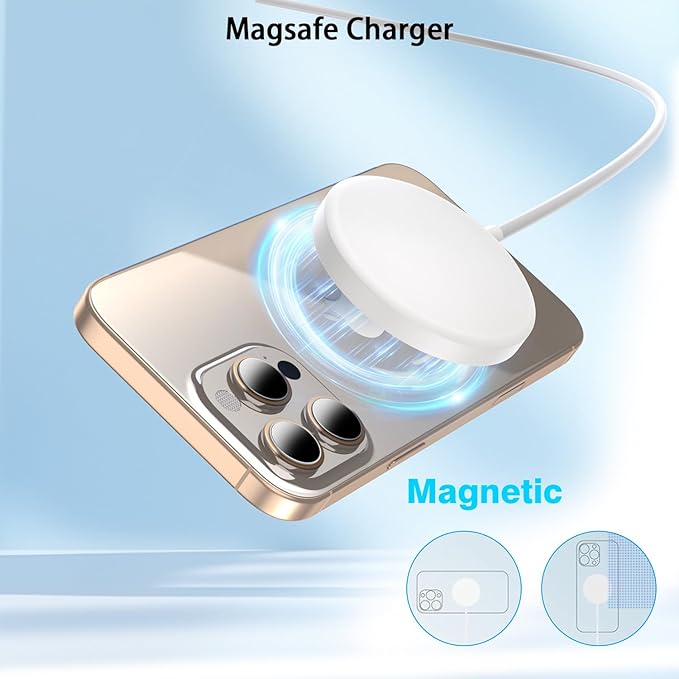 Magnetic iPhone Wireless Charger10FT Fast Charging Apple Mag Safe Charger Wireless Charging Pad for iPhone Air/17 Pro Max/16 Pro/16 Plus/15 Pro/14/13/12/11/AirPods 3/Pro 3/2 Phone Mag safe Charge Pad