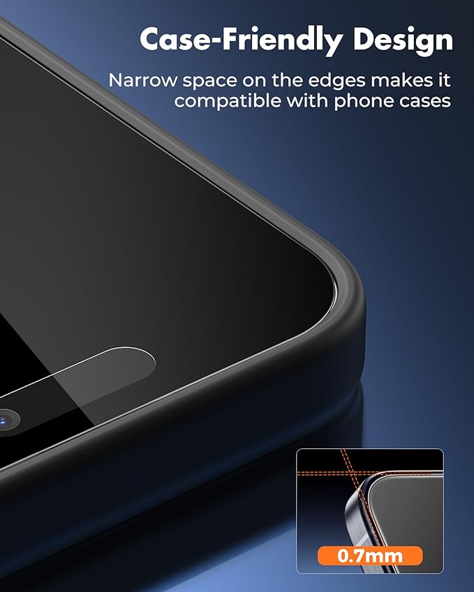 UNBREAKcable 4PCS Screen Protector for iPhone 15 Pro - 2 Privacy Tempered Glass+2 Clear Glass Double Shatterproof [Installation Frame] [9H Hardness] [Case Friendly] Anti-Scratch for iPhone 6.1 inch