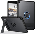 Telaso for iPad 9th/8th/7th Generation Case iPad 10.2 inch 2021/2020/2019 Magnetic Case with Invisible Portrait/Landscape Stand Translucent Matte Back Soft TPU Bumper Protective Cover Black