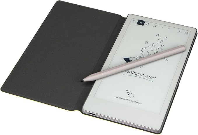 ZhaoCo Fabric Magnetic Case for Remarkable Paper Pro Move (7.3 Paper Tablet) Slim Lightweight Book Folio Protective Cover - Purple