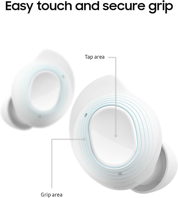 Samsung Galaxy Buds FE True Wireless Bluetooth Earbuds In-Ear Secure Fit Noise Cancelling Auto Switch Audio Touch Control Built-in Voice Assistant White [US Version 1Yr Manufacturer Warranty]
