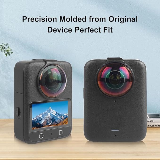 for DJI Osmo 360 Action Camera - 10H Hardness Optical Tempered Glass Lens Protector with AR Coating Hydrophobic Layer Anti-Scratch &amp Shockproof Cover (Black)