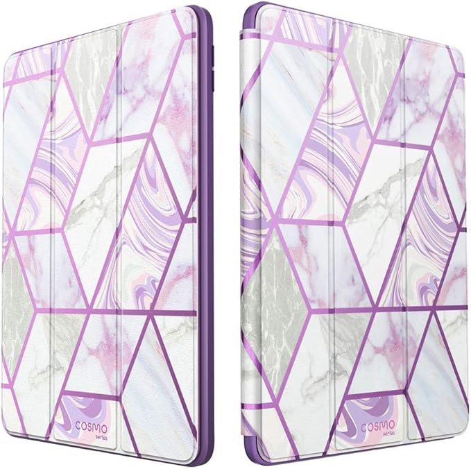 i-Blason Cosmo Case for iPad Air 5th Generation/4th Generation 10.9 (2022/2020) Full-Body Trifold with Built-in Screen Protector Protective Smart Cover with Auto Sleep/Wake &amp Pencil Holder (Ameth