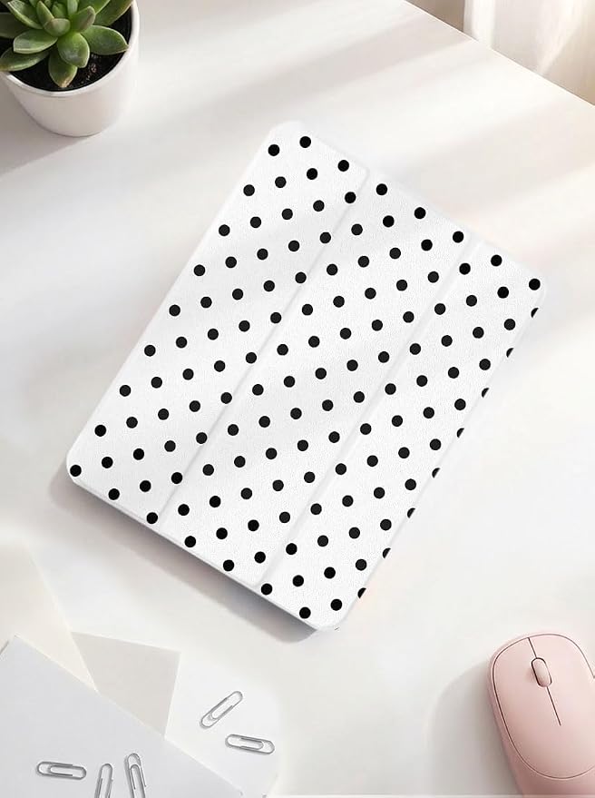 White Polka Dots
