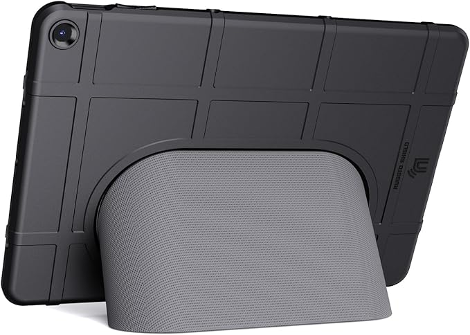 Case and Travel Cover for Google Pixel Tablet (2023) Nakedcellphone Special Ops Rugged Shield and Hard Shell View Stand Companion - Matte Black