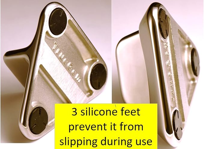 TrueGem Cell Phone or Tablet Stand. 1/2 lb. of Stainless Steel. iPhone ipad Cellphone Mobile Phone Holder for Desk.