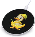 Banana Duck Wireless Charger Anti-Slip Wireless Charging Pad Slim Charger Mat for Men Women