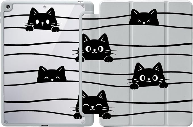 Cute Peeking Black Cat