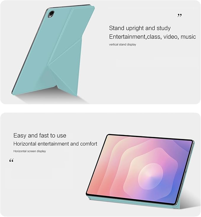 for Samsung Galaxy Tab S11 Case 11 inch Magnetic Attachment | Auto Wake/Sleep | Multi-Viewing Angles | Slim Light Shell Cover | Compatible with Samsung Galaxy Tab S11 | Light Green