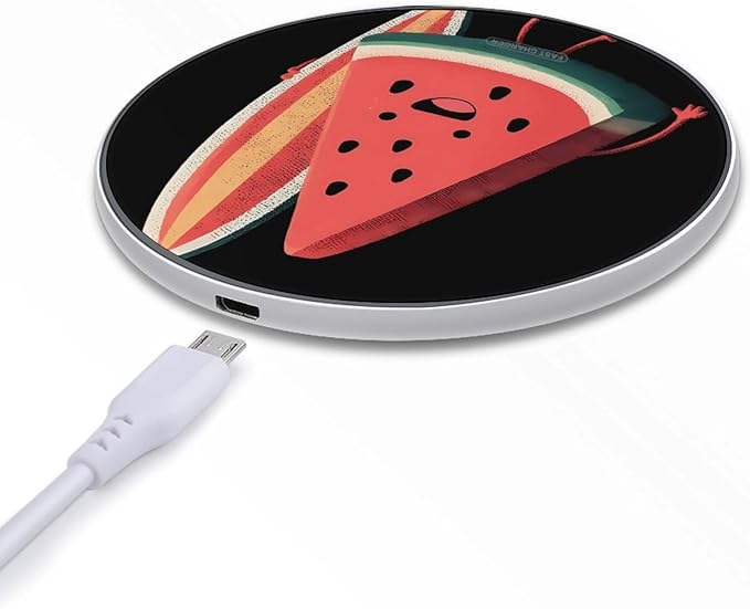 Watermelon Surf Surfing Surfboard Phone Charger Magnetic Charging Pad Anti-Slip with USB Cable