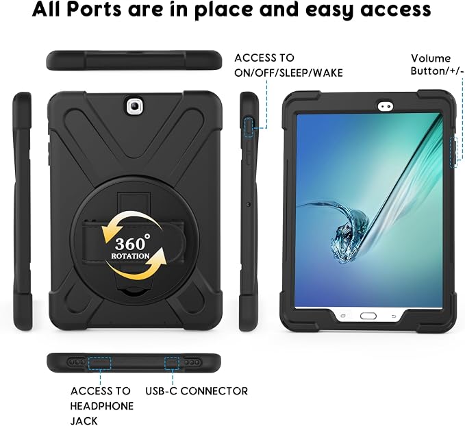 Galaxy Tab S2 9.7 Case-Black