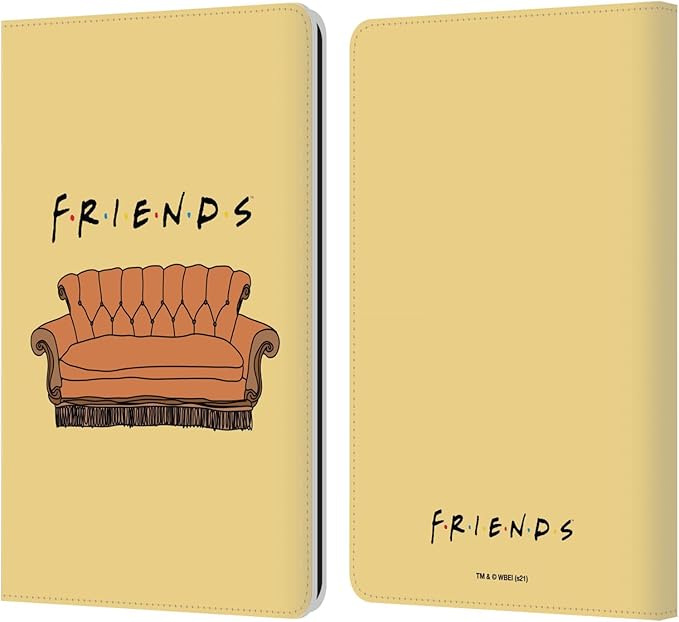 Head Case Designs Officially Licensed Friends TV Show Couch Iconic Leather Wallet Case Compatible with Kindle Paperwhite 1/2 / 3