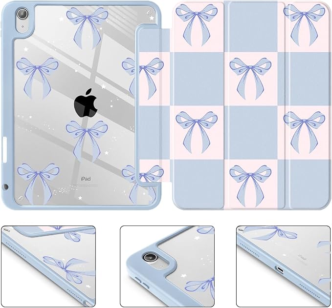 Blue Square Bow