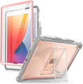 i-Blason Ares Case for New iPad 9th/8th/7th Generation iPad 10.2 2021/2020/2019 Case Full-Body Kickstand with Built-in Screen Protector Cover with Pencil Holder (Rosegold)