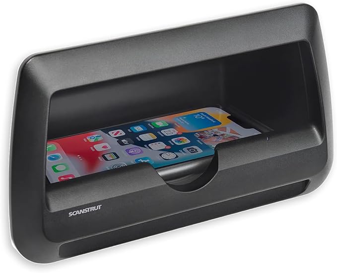 Scanstrut SC-CW-09GT Waterproof Wireless Charger - Cove 3 Coil 15W Phone Charging Pocket 12/24V