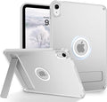 Telaso Magnetic Case for iPad (A16) 11th Generation 11 Inch 2025/ iPad 10th Generation 10.9 Inch 2022 with Invisible Portrait/Landscape Stand Hard Translucent Matte Back Cover Frosted Clear