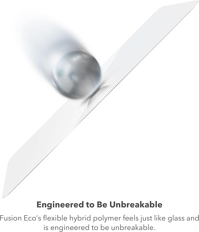 ZAGG InvisibleShield Fusion ECO Screen Protector for Apple iPhone 14 Plus - Flexible Hybrid Protection Made with Plant-based Materials EZ Apply Install
