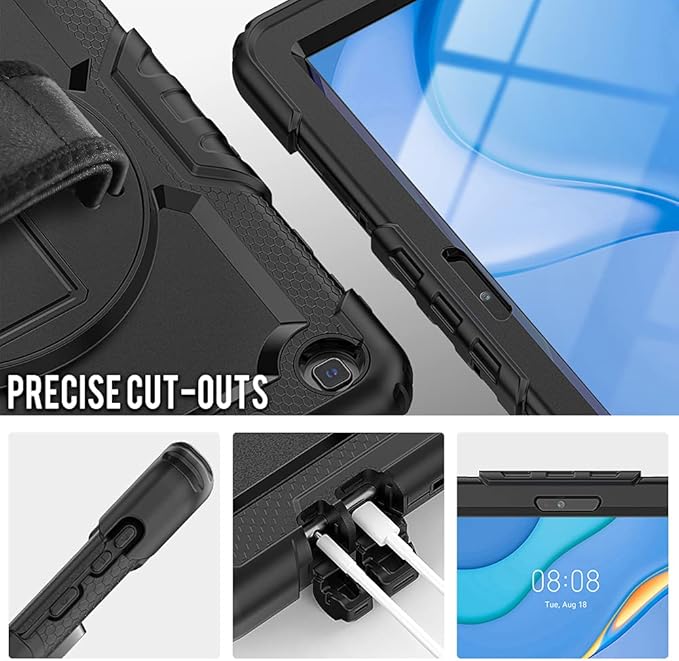 SZKMG Case for Huawei Matepad T10s 10.1/ T10 9.7 with Stand [Screen Protector] Glass Rugged Protective Cover for Huawei Tablet Matepad T 10s 10