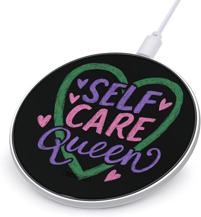 Self-Care Queens Phone Charger Magnetic Charging Pad Anti-Slip with USB Cable