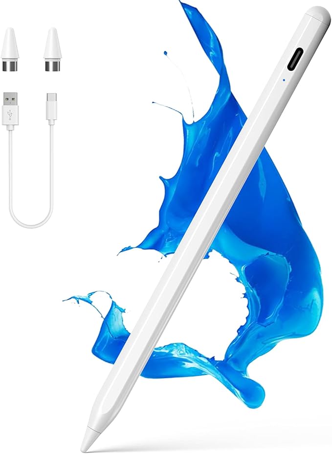 Stylus Pens for Touch Screens NTHJOYS Active Stylus Pen for iOS/Android with Magnetic Design Fine Point Stylist Pencil Compatible with Apple iPad/Pro/Air/Mini/iPhone/Tablets Writing &amp Drawing