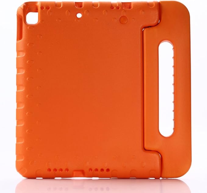 Kids Case for iPad 9th/8th/7th Generation (2021/2020/2019) iPad 10.2 Shockproof Case Techcircle Handle Stand Lightweight EVA Foam Bumper Protective Rugged Drop Protection Child Proof Cover Orange