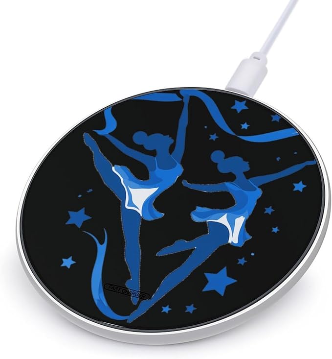 Gymnast Gymnastics Ribbon Phone Charger Magnetic Charging Pad Anti-Slip with USB Cable