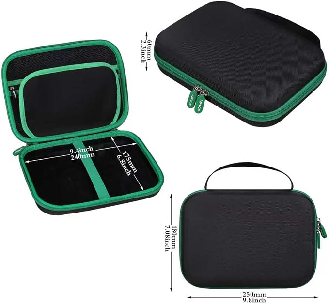 Black with Green Zipper