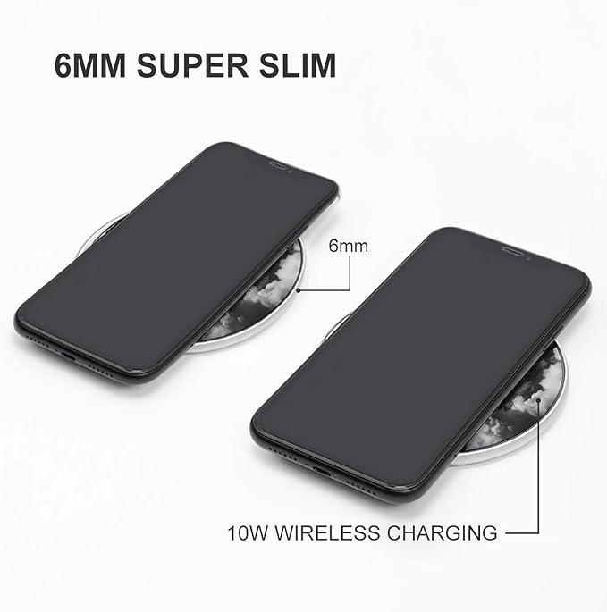 Mushroom Cloud Fast Portable Charger 10W Funny Graphic Phone Charging Pad with USB Cable
