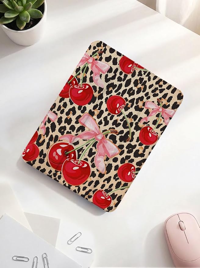 Leopard Pink Bow Cherry