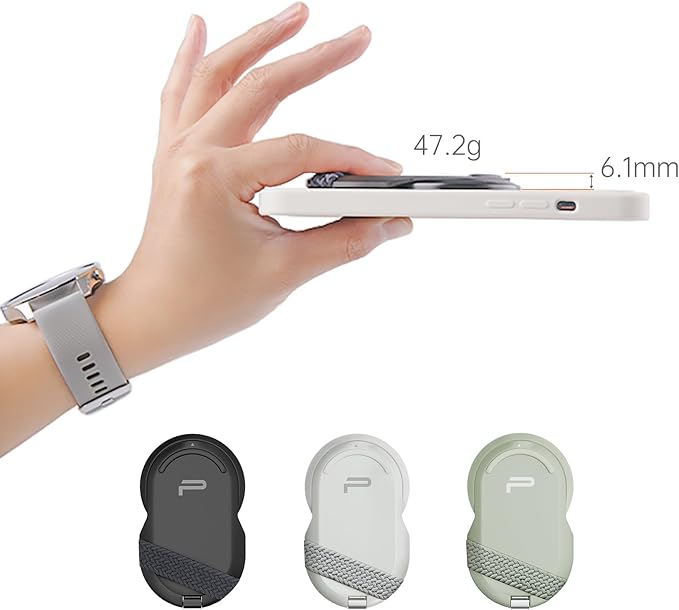 PGYTECH MagFlex Phone Stand N52 Aluminum Alloy Magsafe Phone Photography Grip Fit for iPhone 17/16/15/14/13 Series with Magnetic Ring for Android