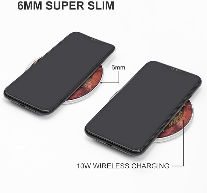 Magic Witch Pentagram Baphomet Wireless Charger Pad Portable Wireless Charging Station Compatible with All Smartphone