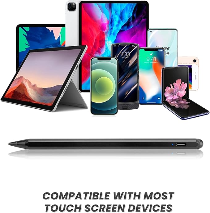 Chromebook Flip 2-in-1 Touchscreen Laptop Stylus Pen Active Pen Digital Capacitive Stylus for ASUS Chromebook Flip 2-in-1 Laptop Stylus with Ultra Fine TipTouch-Control and RechargeableBlack