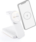 Griffin - 4-in-1 Wireless Charger Stand Magnetic Wireless Station with 15W Fast Phone Charger 3W Headphone and 2W Smartwatch Charging with Night Light