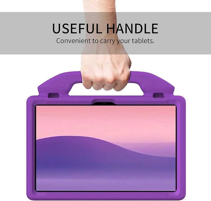 for Amazon Fire Max 11 Kids Tablet Case EVA Material Light Weight Shockproof Rugged Heavy Duty Thumb Kickstand Kids Case for Amazon Fire Max 11 (2023) (Violet)