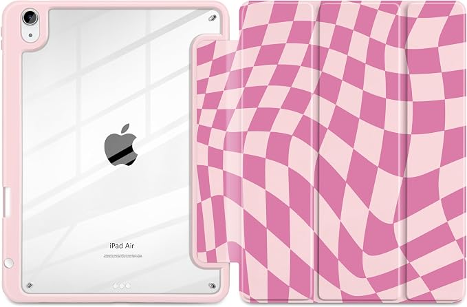 Pink Wavy Checker