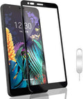 Full Coverage Ultra Clear Tempered Glass Screen Protector Compatible with LG Escape Plus LM-X320 Cell Phone