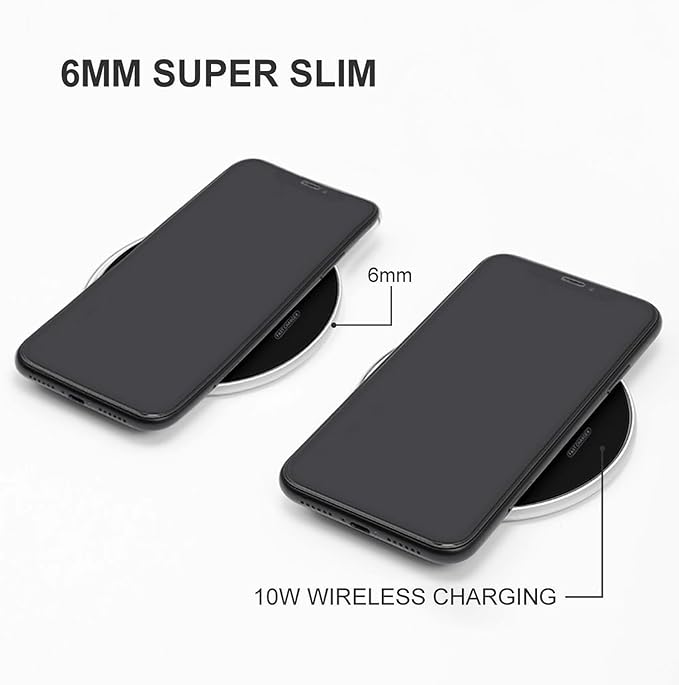 $100 Dollar Bill Wireless Charger Anti-Slip Wireless Charging Pad Slim Charger Mat for Men Women