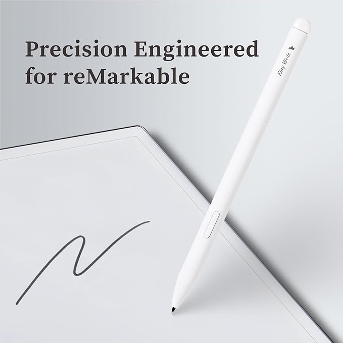 MR05 EMR Stylus for Kindle Scribe/Remarkable 2 with Digital Eraser 4096 Pressure Sensitivity Palm Rejection Digital Pen for EMR Devices/Tablet with 10 Tips-White